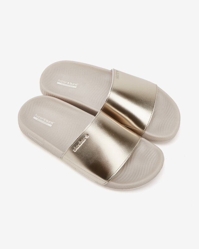 Skechers Hyper Slide - Shine On Altın Kadın Terlik - 3