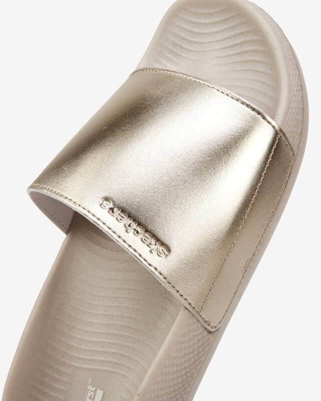 Skechers Hyper Slide - Shine On Altın Kadın Terlik - 8