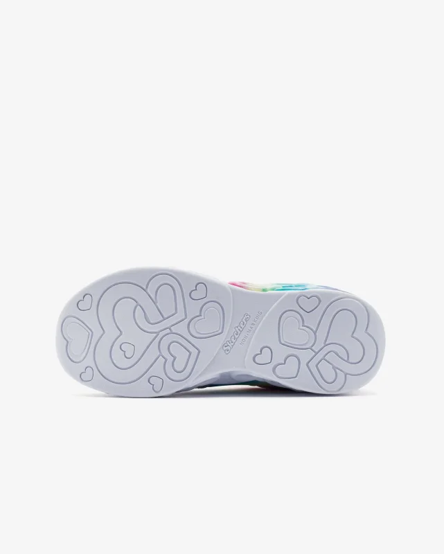 Skechers Infinite Heart Lights - Eternal Shimmer Gri Çocuk Günlük Ayakkabı - 5