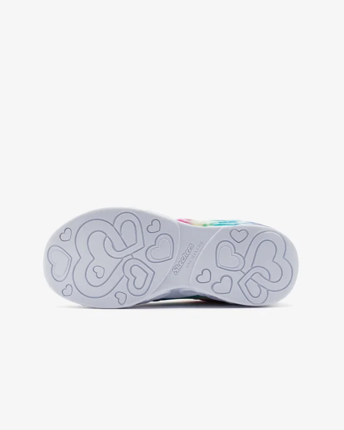 Skechers Infinite Heart Lights - Eternal Shimmer Gri Çocuk Günlük Ayakkabı - 5