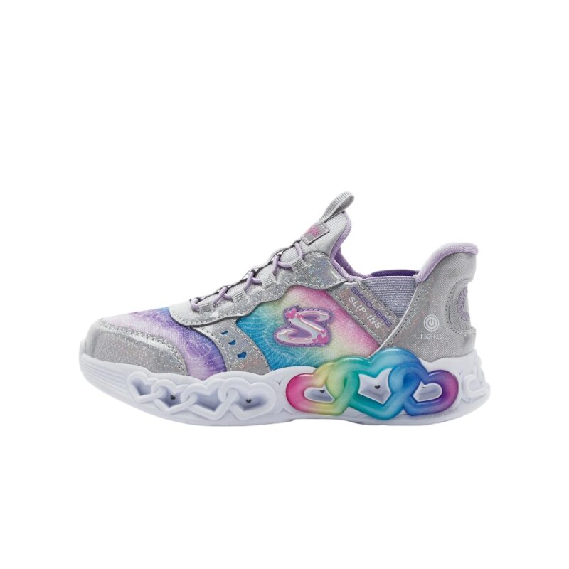 Skechers Infinite Heart Lights - Eternal Shimmer Gri Çocuk Günlük Ayakkabı - Skechers