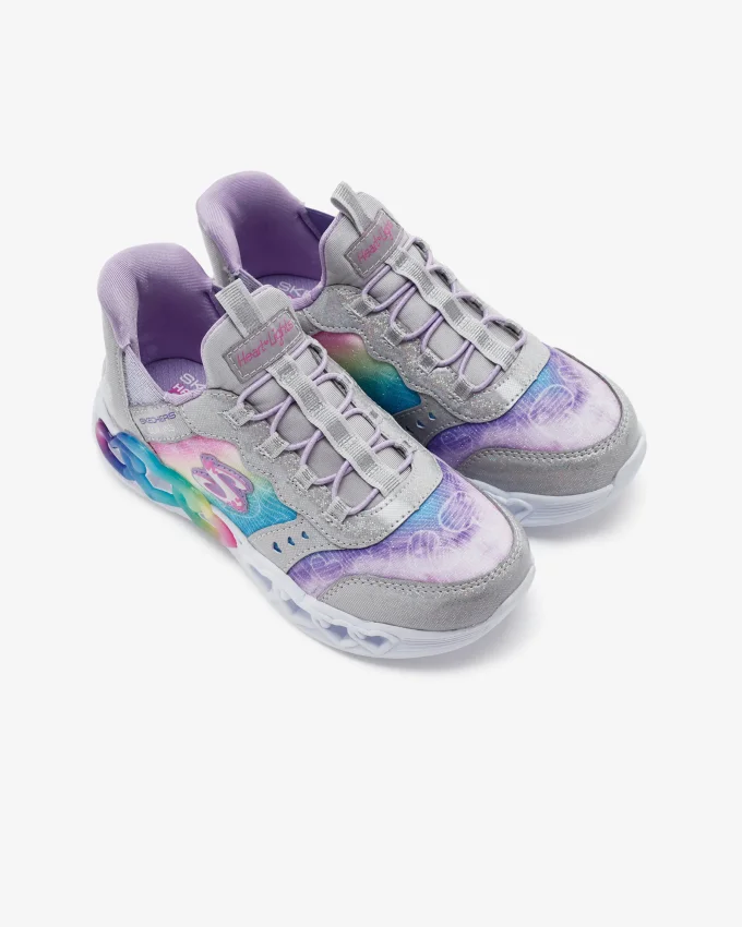 Skechers Infinite Heart Lights - Eternal Shimmer Gri Çocuk Günlük Ayakkabı - 3