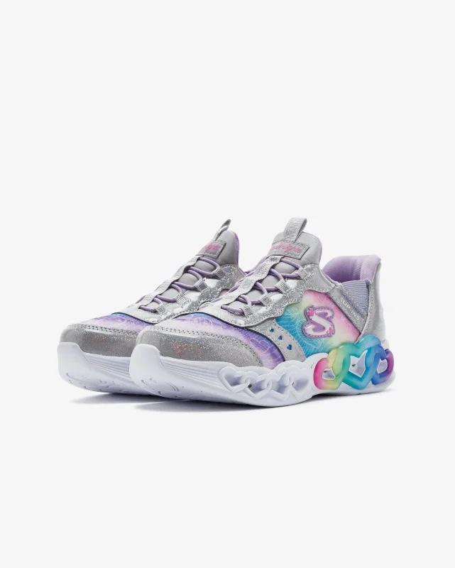 Skechers Infinite Heart Lights - Eternal Shimmer Gri Çocuk Günlük Ayakkabı - 6