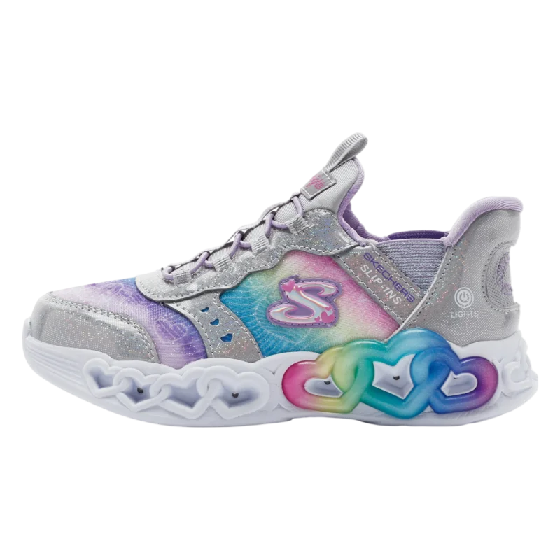 Skechers Infinite Heart Lights - Eternal Shimmer Gri Çocuk Günlük Ayakkabı - 1