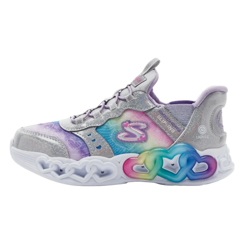 Skechers Infinite Heart Lights - Eternal Shimmer Gri Çocuk Günlük Ayakkabı - 1