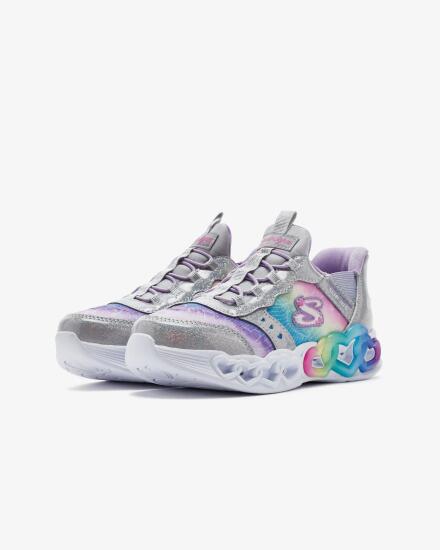 Skechers İNFİNİTE HEART LİGHTS - ETERNAL SHİMMER Gri Çocuk Günlük Ayakkabı - 3