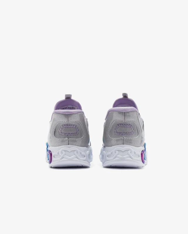 Skechers İNFİNİTE HEART LİGHTS - ETERNAL SHİMMER Gri Çocuk Günlük Ayakkabı - 4