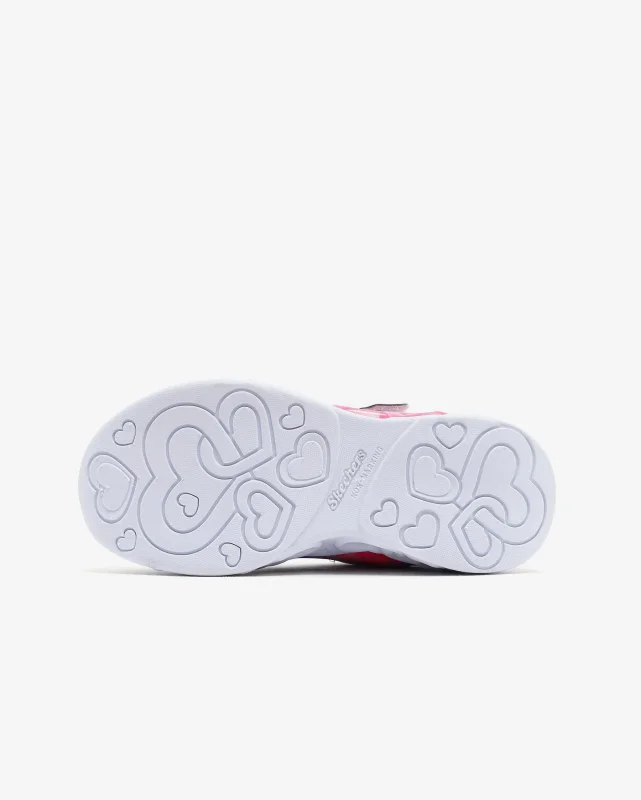 Skechers Infinite Heart Lights Heart Jewels Gri Çocuk Günlük Ayakkabı - 4