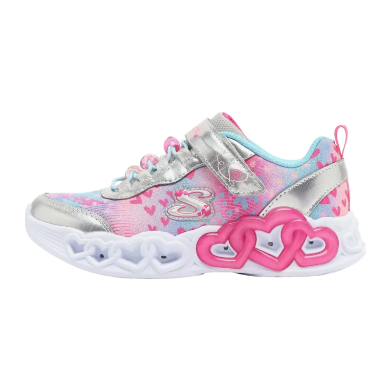 Skechers Infinite Heart Lights Heart Jewels Gri Çocuk Günlük Ayakkabı 