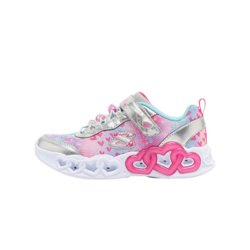 Skechers Infinite Heart Lights Heart Jewels Gri Çocuk Günlük Ayakkabı - 1