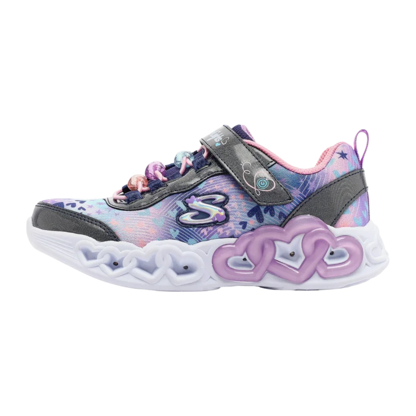 Skechers Infinite Heart Lights Heart Jewels Lacivert Çocuk Günlük Ayakkabı - 1