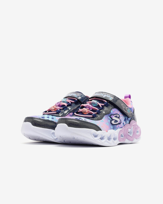 Skechers Infinite Heart Lights Heart Jewels Lacivert Çocuk Günlük Ayakkabı - 3