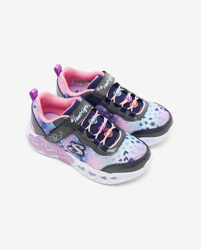 Skechers Infinite Heart Lights Heart Jewels Lacivert Çocuk Günlük Ayakkabı - 4