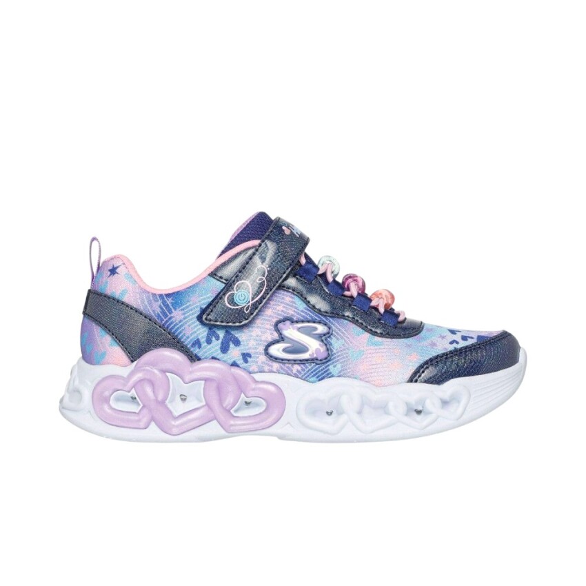 Skechers Infinite Heart Lights Heart Jewels Lacivert Çocuk Günlük Ayakkabı - 1