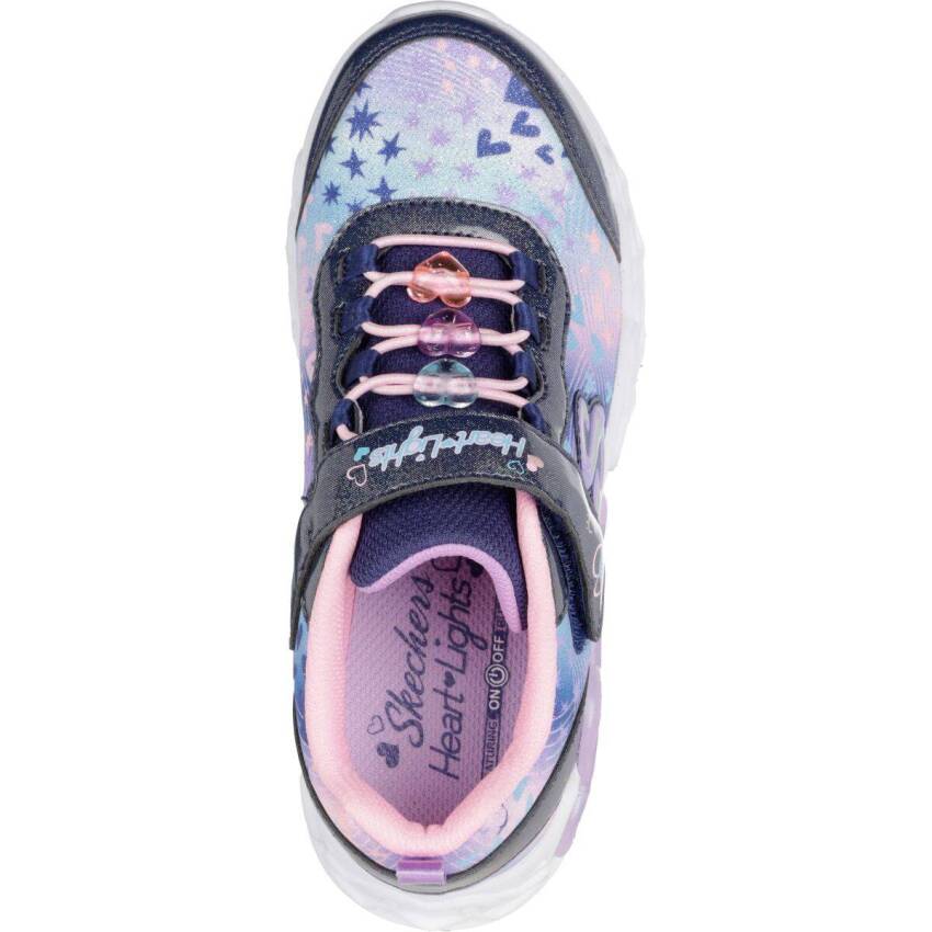 Skechers Infinite Heart Lights Heart Jewels Lacivert Çocuk Günlük Ayakkabı - 3
