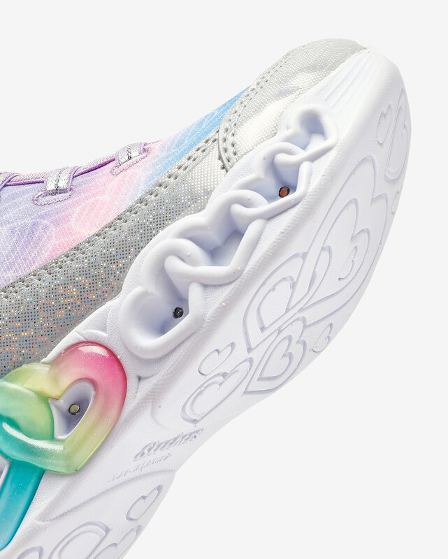 Skechers Infinite Heart Lights - Lovin Hearts Gri Çocuk Bot - 7