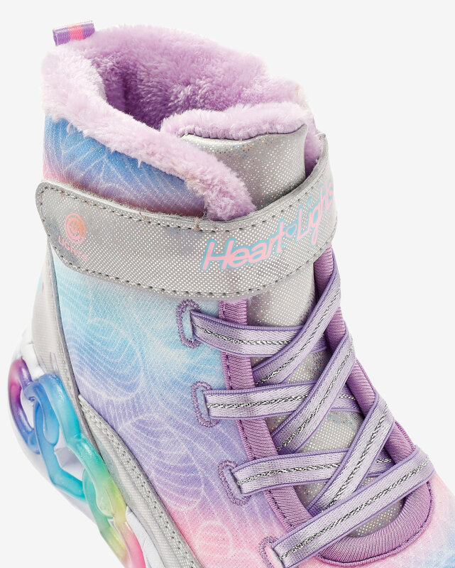 Skechers Infinite Heart Lights - Lovin Hearts Gri Çocuk Bot - 9