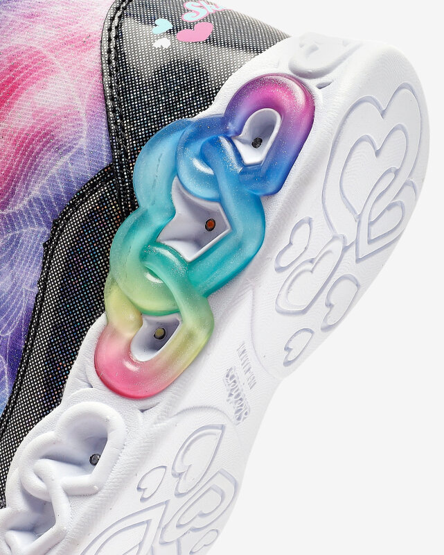 Skechers İNFİNİTE HEART LİGHTS - LOVİN HEARTS SİYAH Çocuk Günlük Ayakkabı - 11