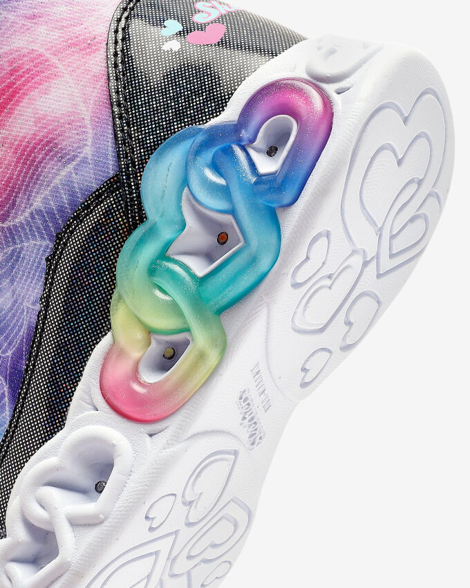 Skechers İNFİNİTE HEART LİGHTS - LOVİN HEARTS SİYAH Çocuk Günlük Ayakkabı - 11