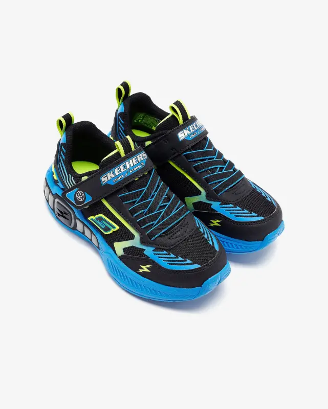 Skechers Light Storm 3 Siyah-Yeşil Çocuk Günlük Ayakkabı - 6