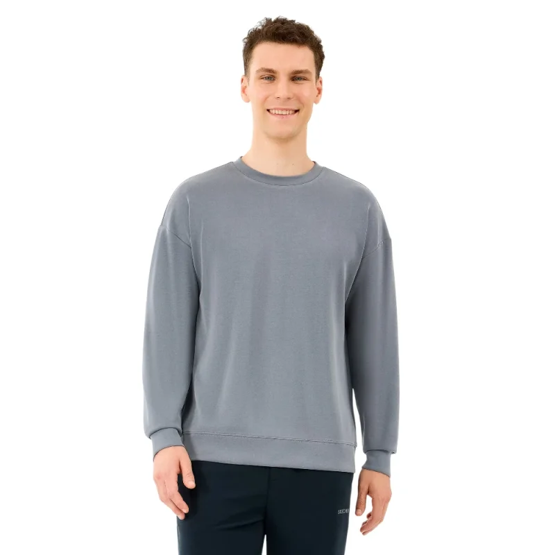 Skechers Loose Crewneck Gri Erkek Sweatshirt - 1