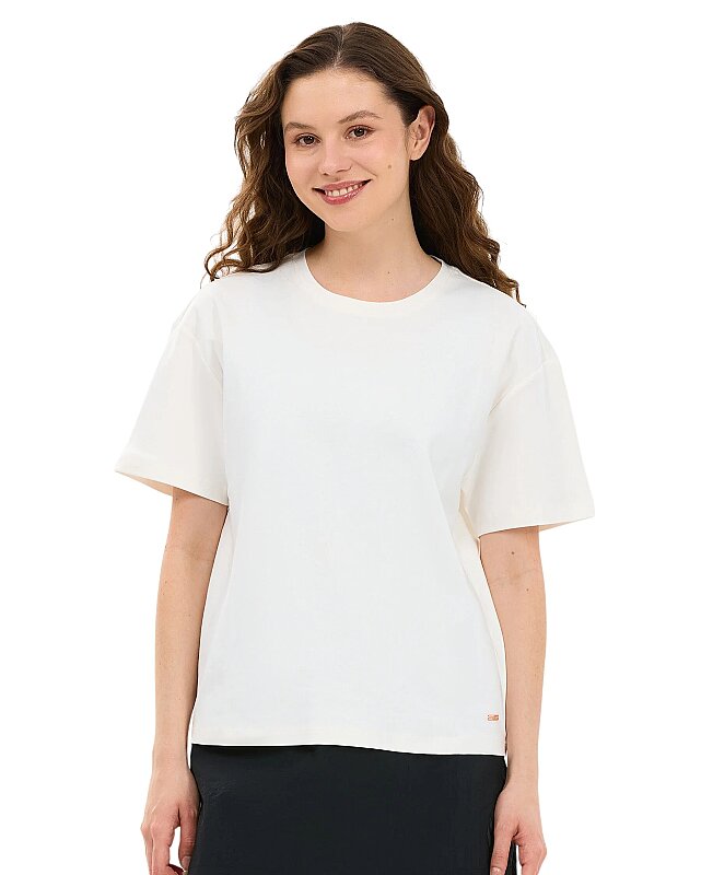 Skechers Loose Fit Beyaz Kadın Tshirt - 1