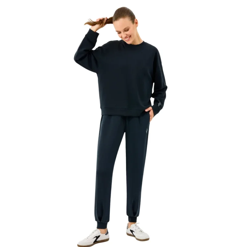 Skechers Lounge Loose Crew Neck Siyah Kadın Sweatshirt - 2