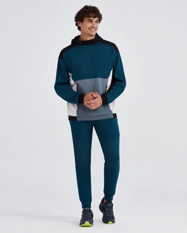 Skechers M 2XI-Lock Hoodie Sweatshirt Mavi Erkek Sweatshirt - 2