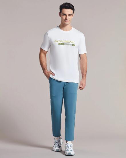Skechers M Big Logo T-Shirt BEYAZ Erkek Tshirt - 1