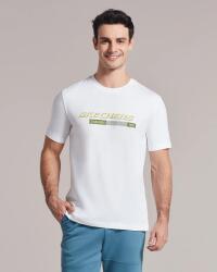 Skechers M Big Logo T-Shirt BEYAZ Erkek Tshirt - 6