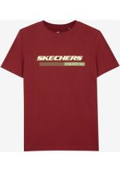 Skechers M Big Logo T-Shirt Bordo Erkek Tshirt - 1