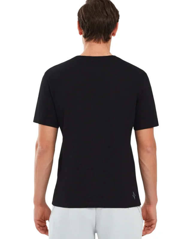 Skechers M Camo Logo T-Shirt SİYAH Erkek Tshirt - 3