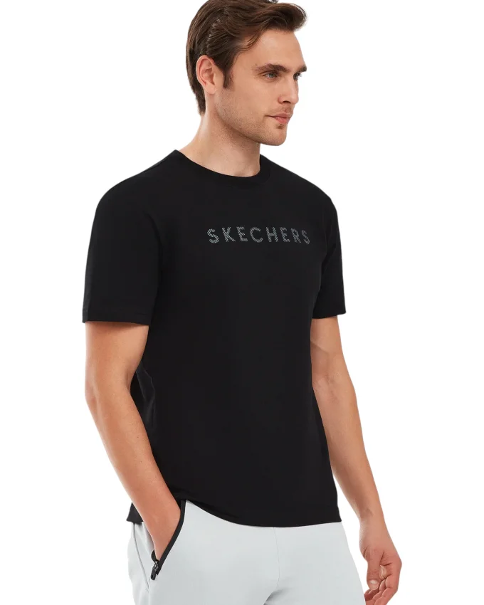 Skechers M Camo Logo T-Shirt SİYAH Erkek Tshirt - 2