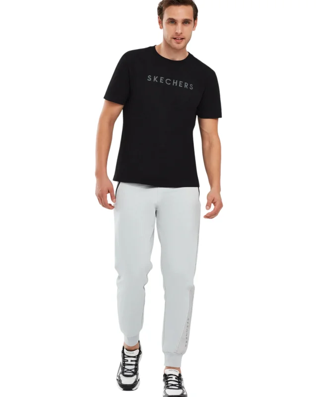 Skechers M Camo Logo T-Shirt SİYAH Erkek Tshirt - 1