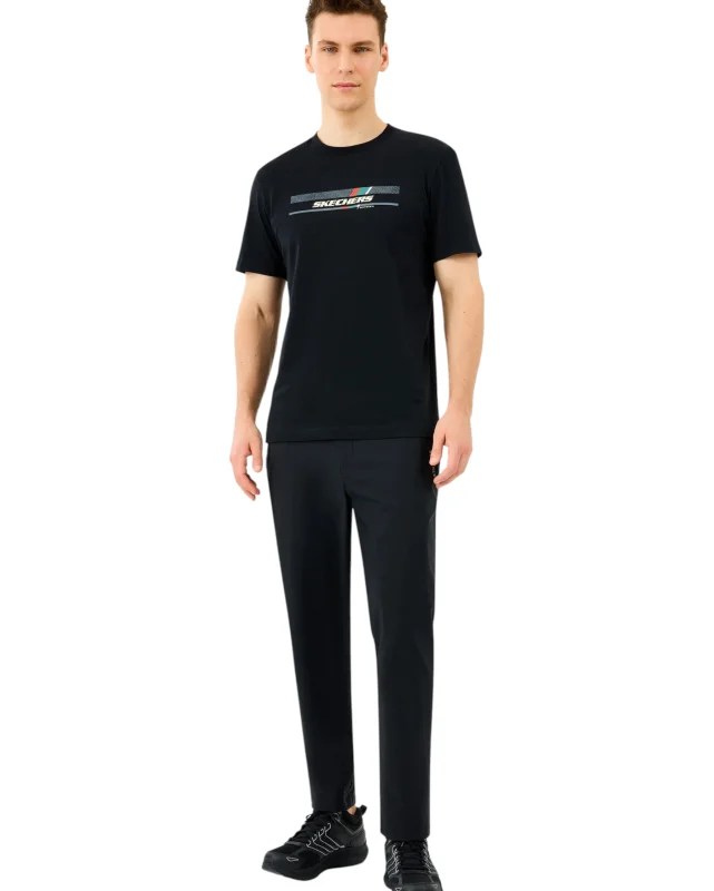 Skechers M Coated Slim Pant Siyah Erkek Eşofman Altı - 3