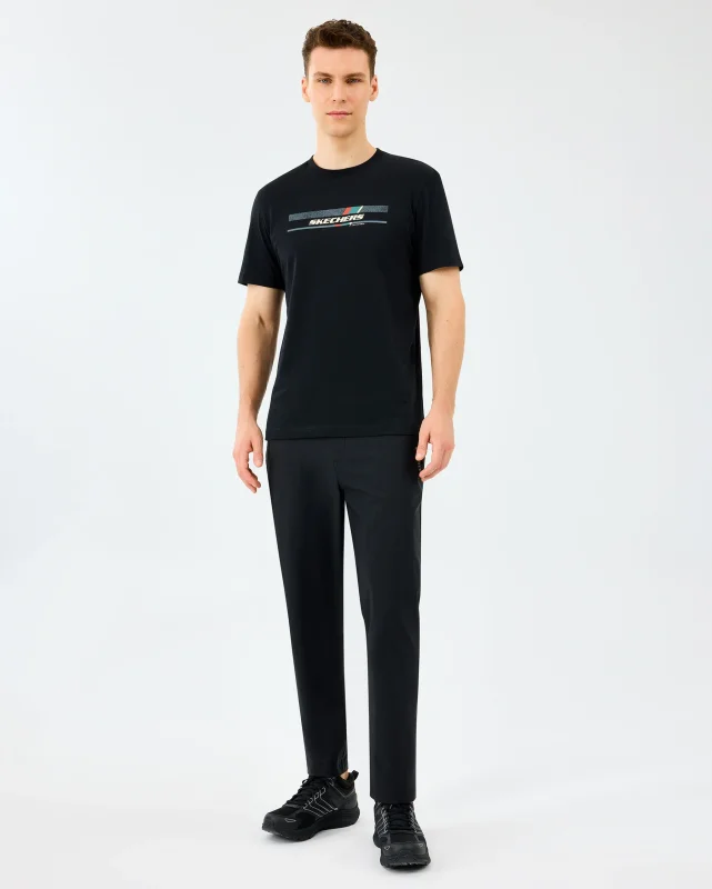 Skechers M Coated Slim Pant Siyah Erkek Eşofman Altı - Skechers (1)