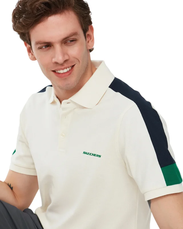 Skechers M Colorblock Beyaz Erkek Polo Tshirt - 3
