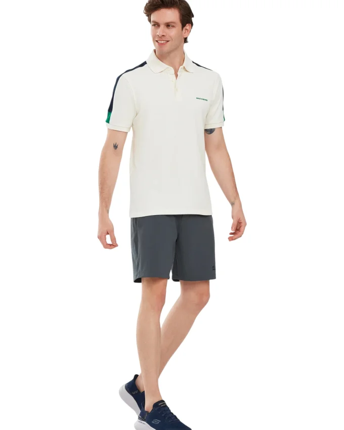 Skechers M Colorblock Beyaz Erkek Polo Tshirt - 5