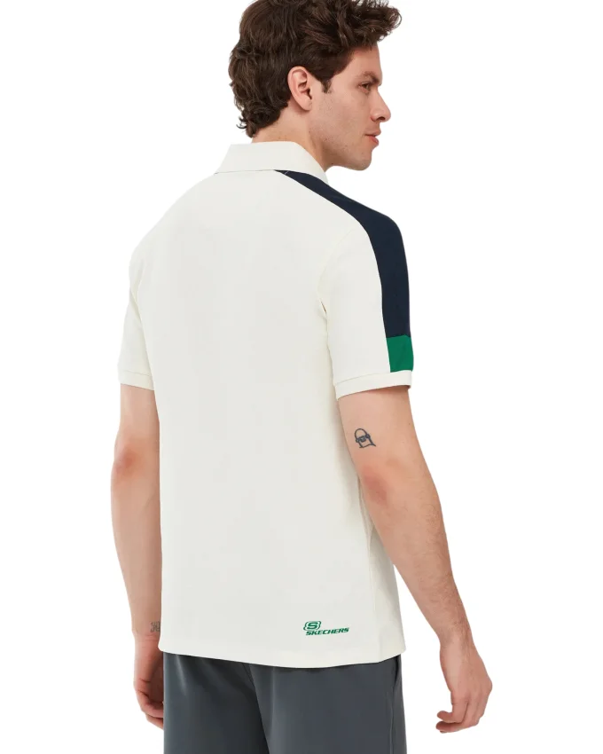 Skechers M Colorblock Beyaz Erkek Polo Tshirt - 4
