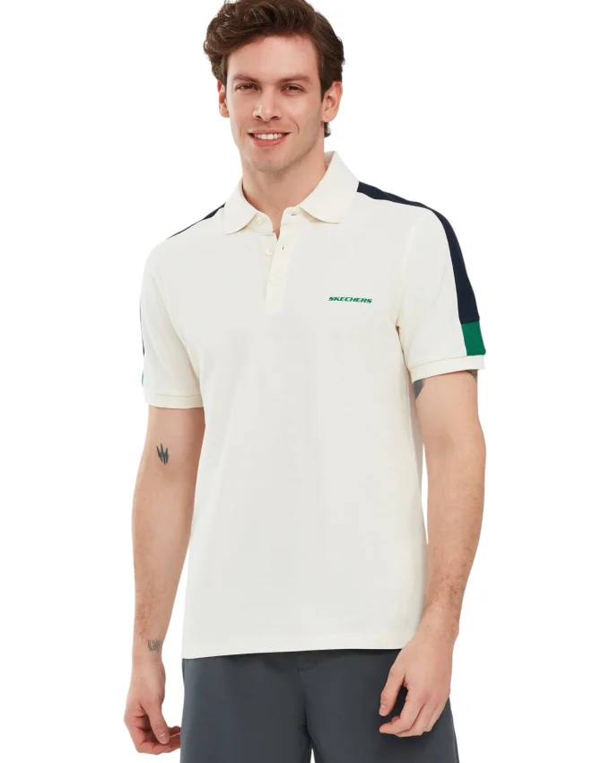 Skechers M Colorblock Beyaz Erkek Polo Tshirt - 1
