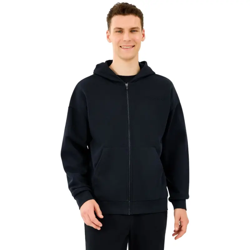 Skechers M Essential Full Zip Hoodie Siyah Erkek Sweatshirt - 1