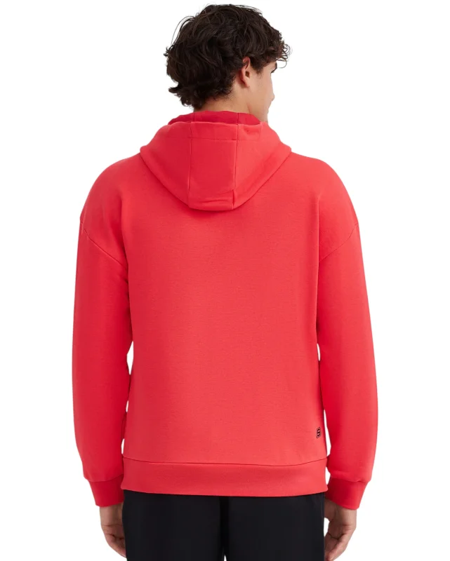Skechers M Essential Hoodie Erkek Kırmızı Sweatshirt - 4