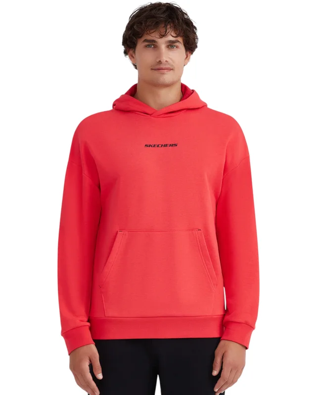 Skechers M Essential Hoodie Erkek Kırmızı Sweatshirt - 1