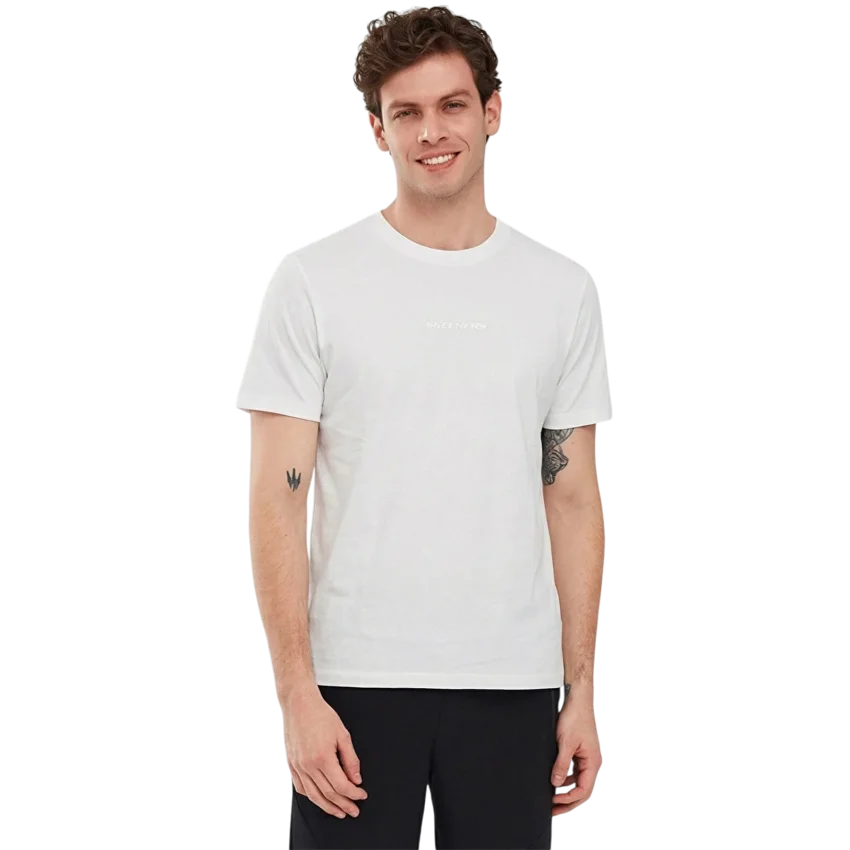 Skechers M Essential T-Shirt Beyaz Erkek Tshirt - 1