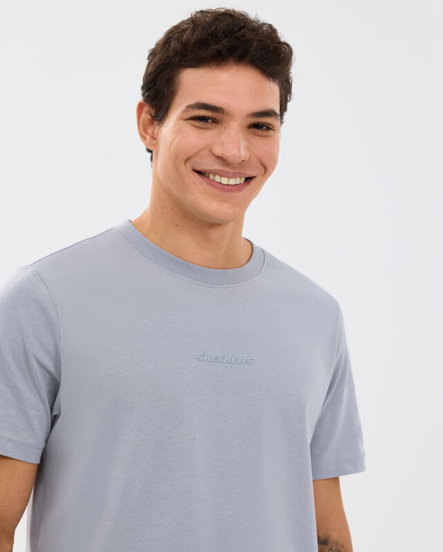 Skechers M Essential T-Shirt Gri Erkek Tshirt - 5