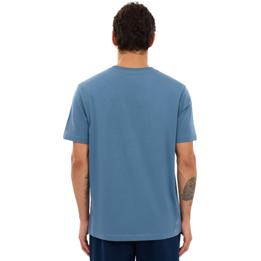 Skechers M Essential T-Shirt Mavi Erkek Tshirt - 2