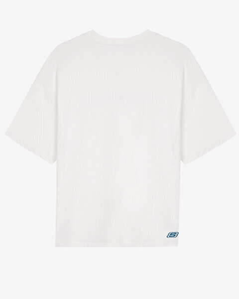 Skechers M Graphic Tee Crew Neck T-Shirt BEYAZ Erkek Tshirt - 5