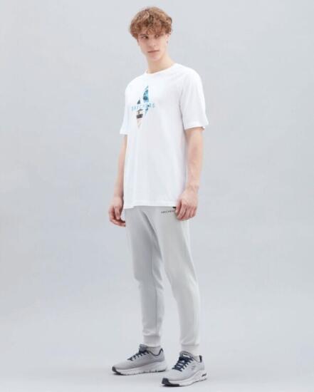 Skechers M Graphic Tee Diamond Logo T-Shirt BEYAZ Erkek Tshirt - 3