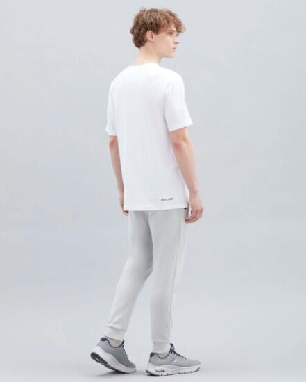 Skechers M Graphic Tee Diamond Logo T-Shirt BEYAZ Erkek Tshirt - 4