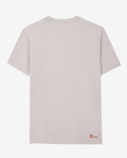 Skechers M Graphic Tee T-Shirt Gri Erkek Tshirt - 5